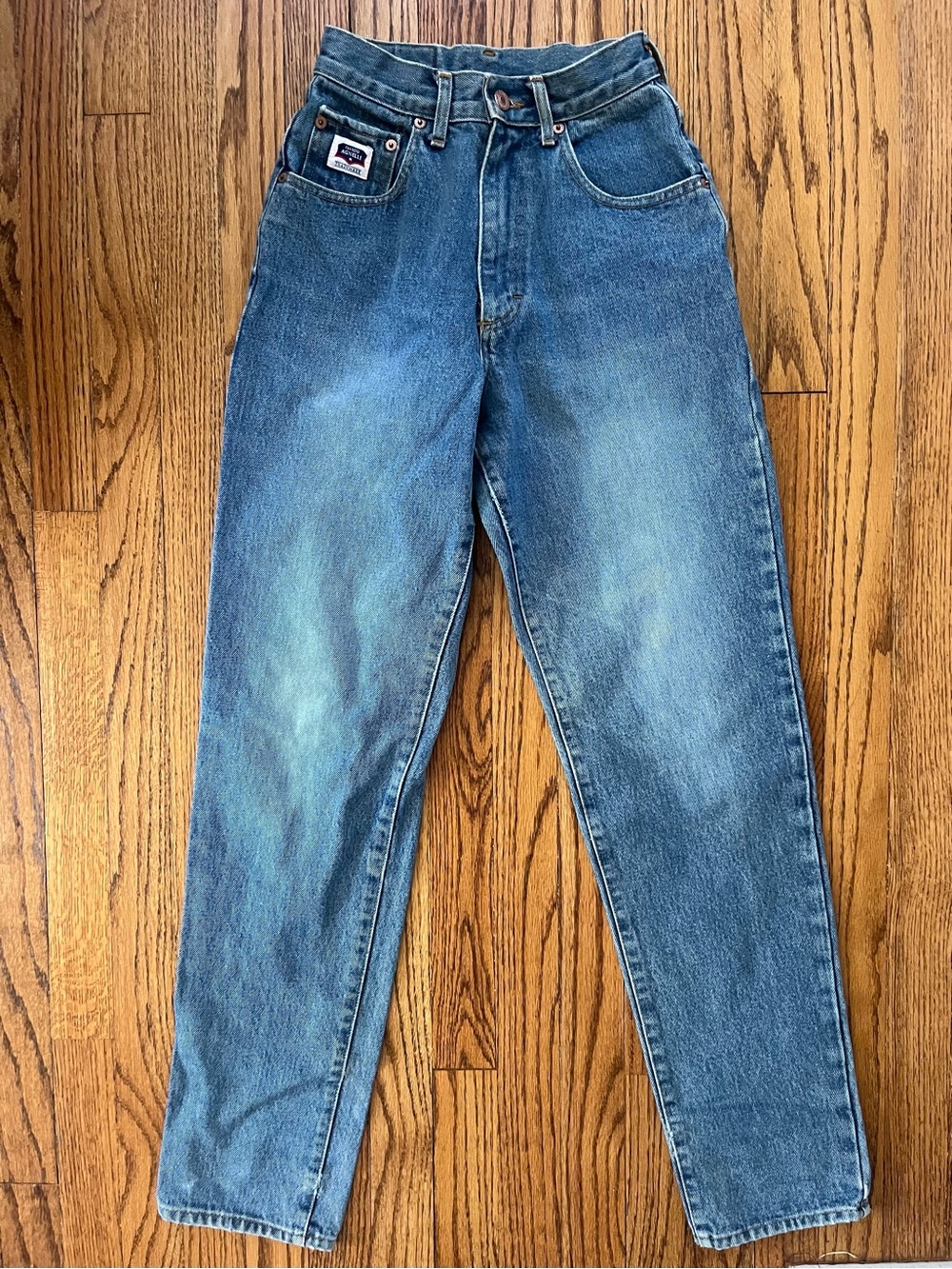 VTG. Claudio Agnelli Med Wash Jeans Womens Size 25/0 Straight Leg Denim USA